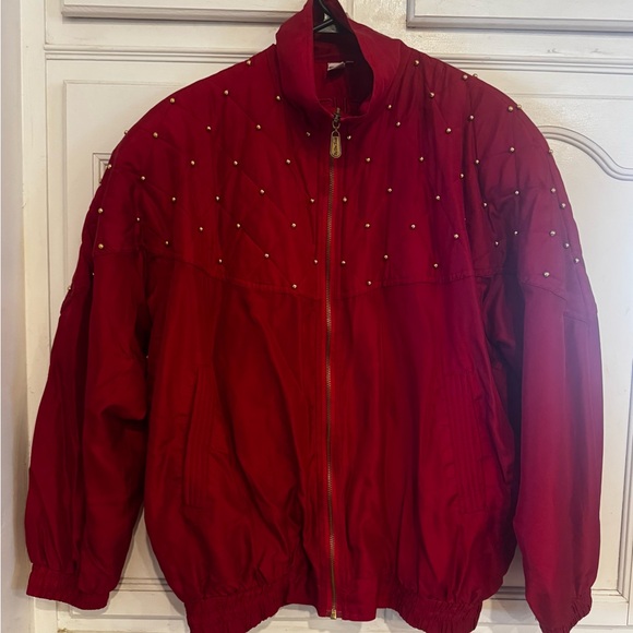 Red Studded Jacket - Picture 2 of 5
